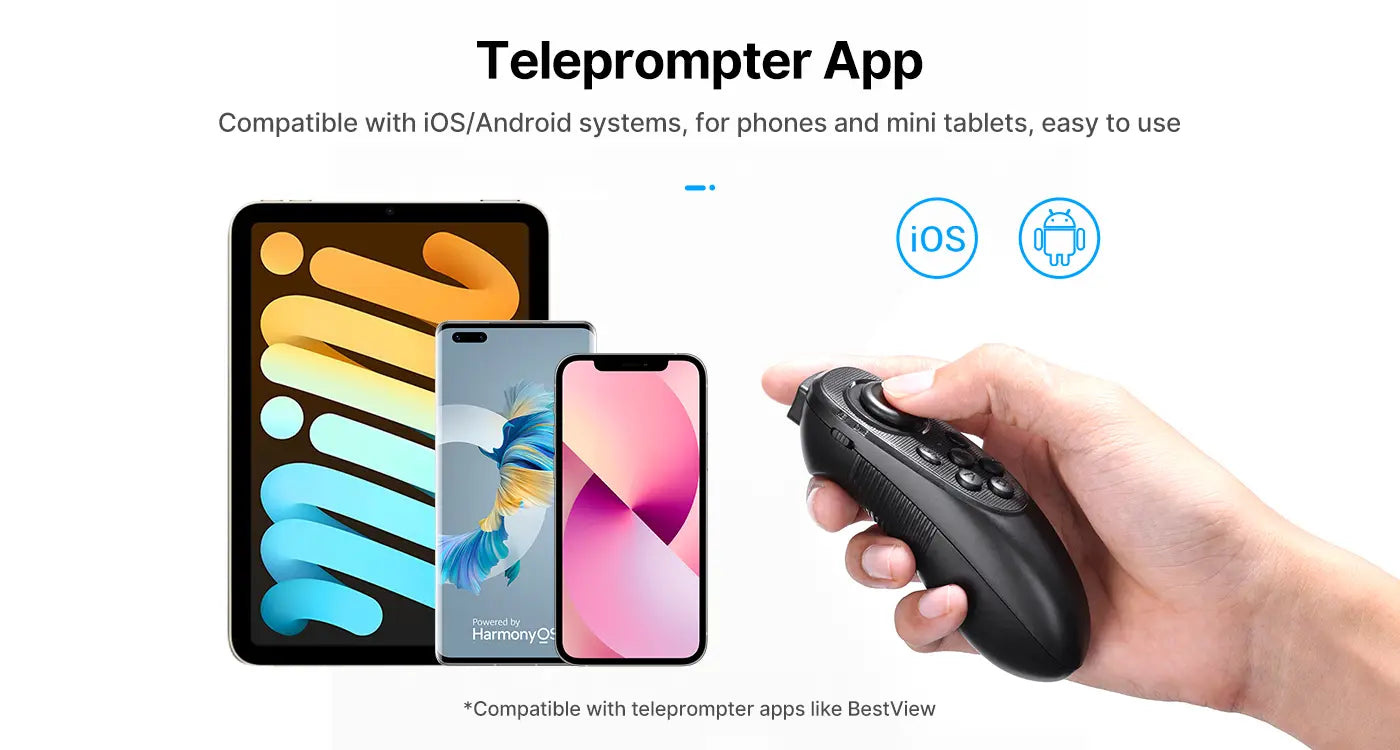 Ulanzi RT02 teleprompter pro tablety a smartphony – App for iOS and Android