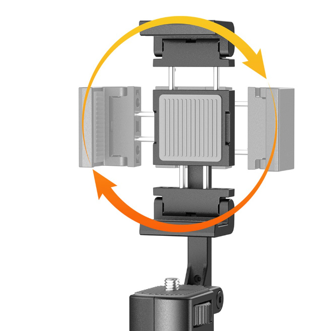 Ulanzi SK32 samorozkládací selfie stativ – Rotating phone clamp