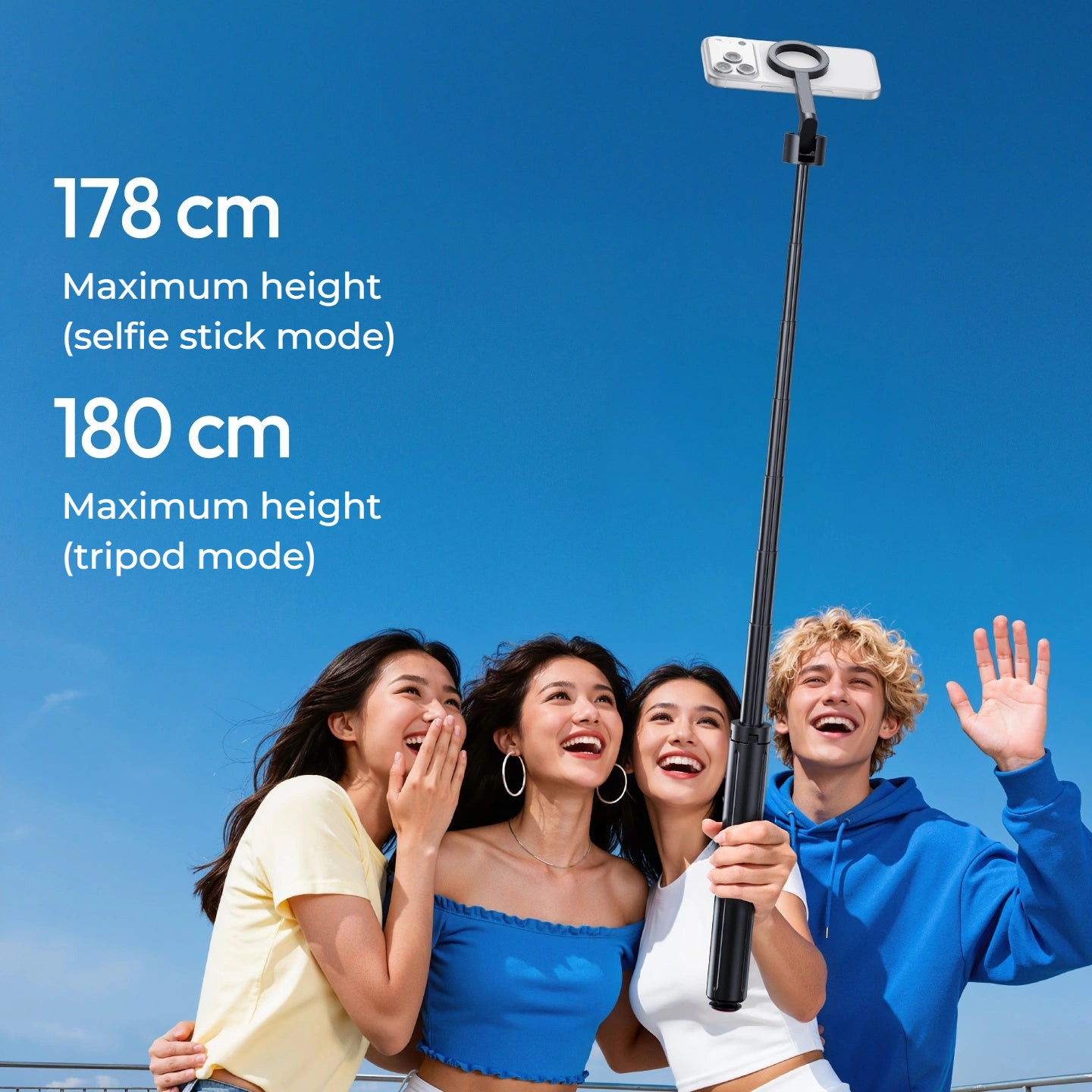 Ulanzi SK-21 Magnetic Auto-Open Tripod – Height of 178 and 180 cm