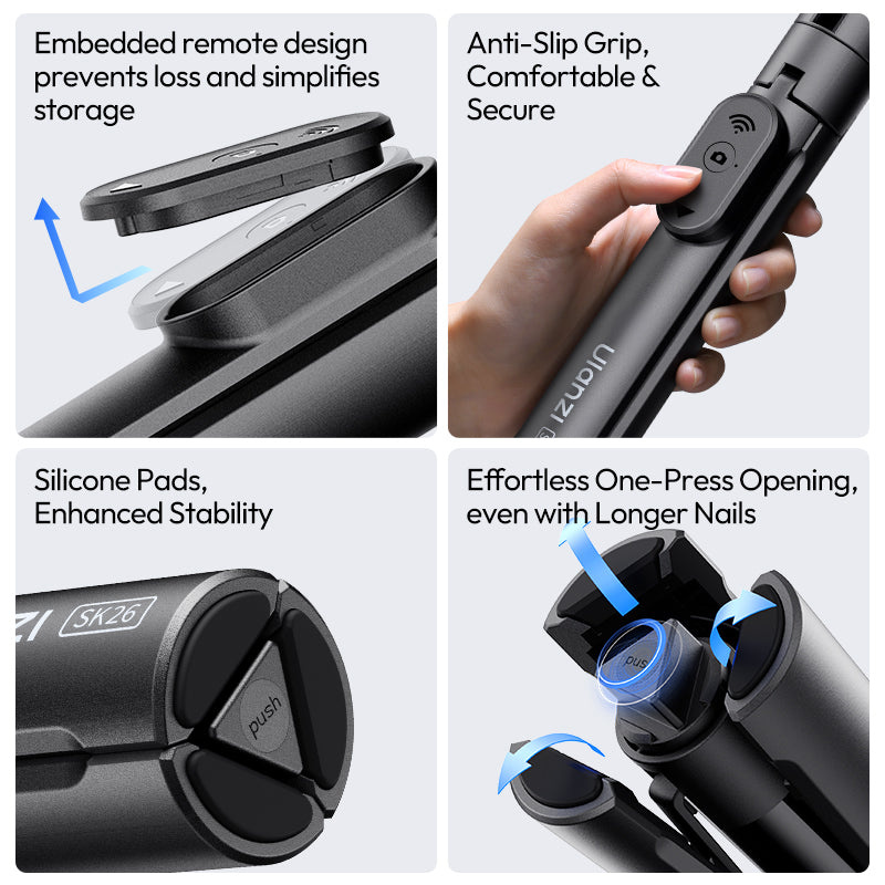 Ulanzi SK26 Portable Selfie Stick Tripod – Thoughtful details