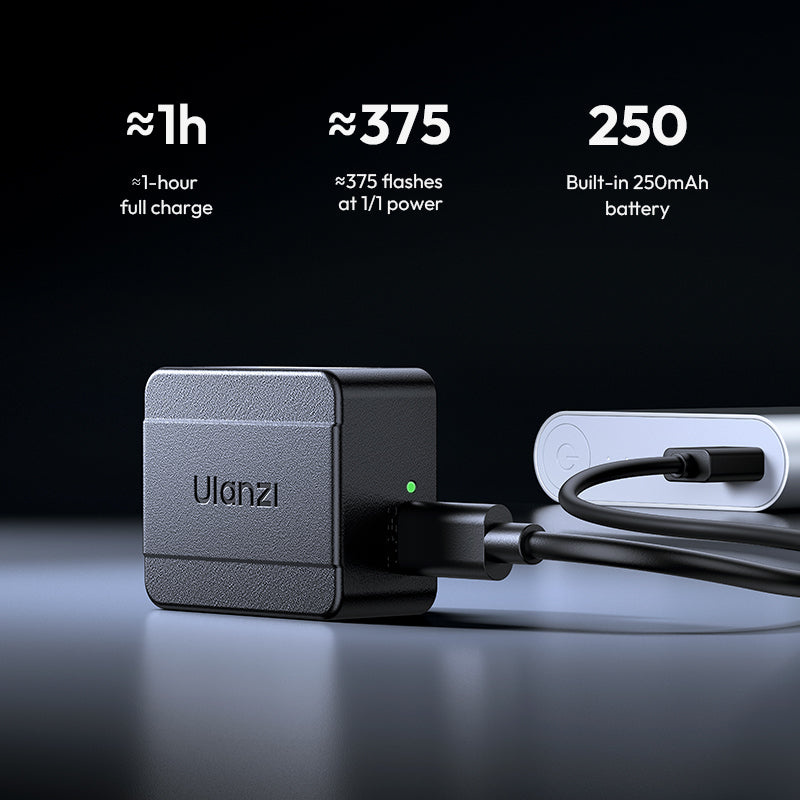 Ulanzi SL02 Spark Lite Camera Flash Light – 250 mAh battery and USB-C