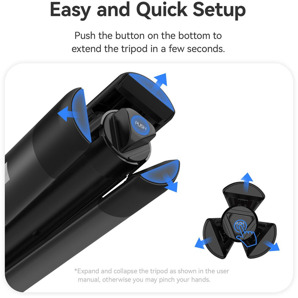 Ulanzi AT-01 Offset Vlog Tripod – One-push opening