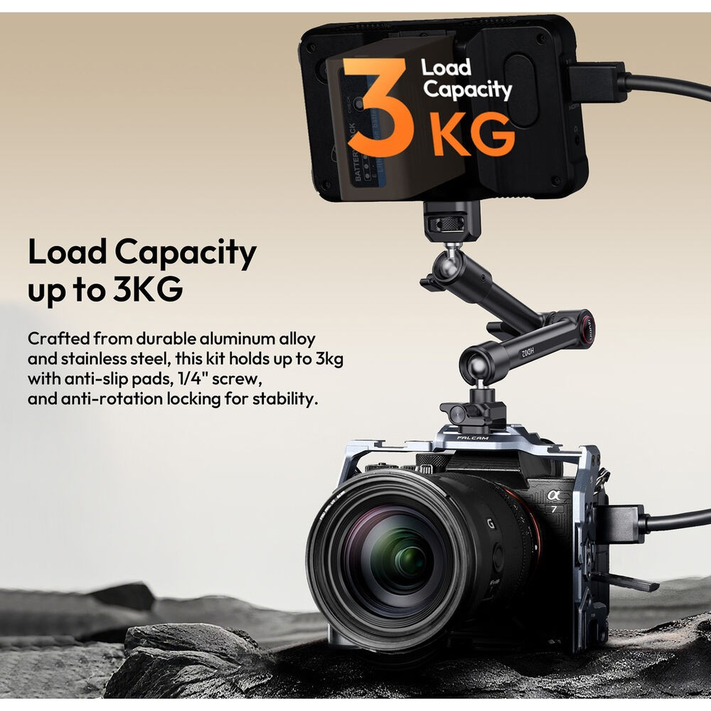 Ulanzi HD02 Magic Arm – Up to 3 kg load capacity