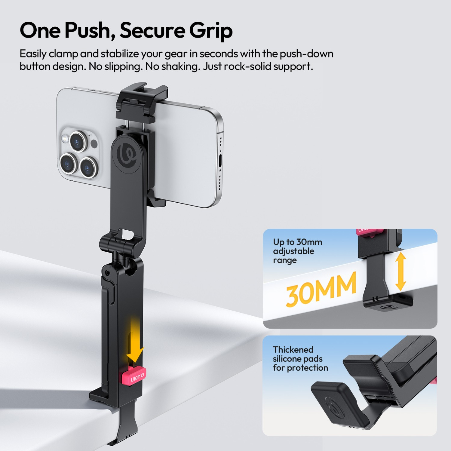 Ulanzi MA89 MagLock držák telefonu – One-push clamping