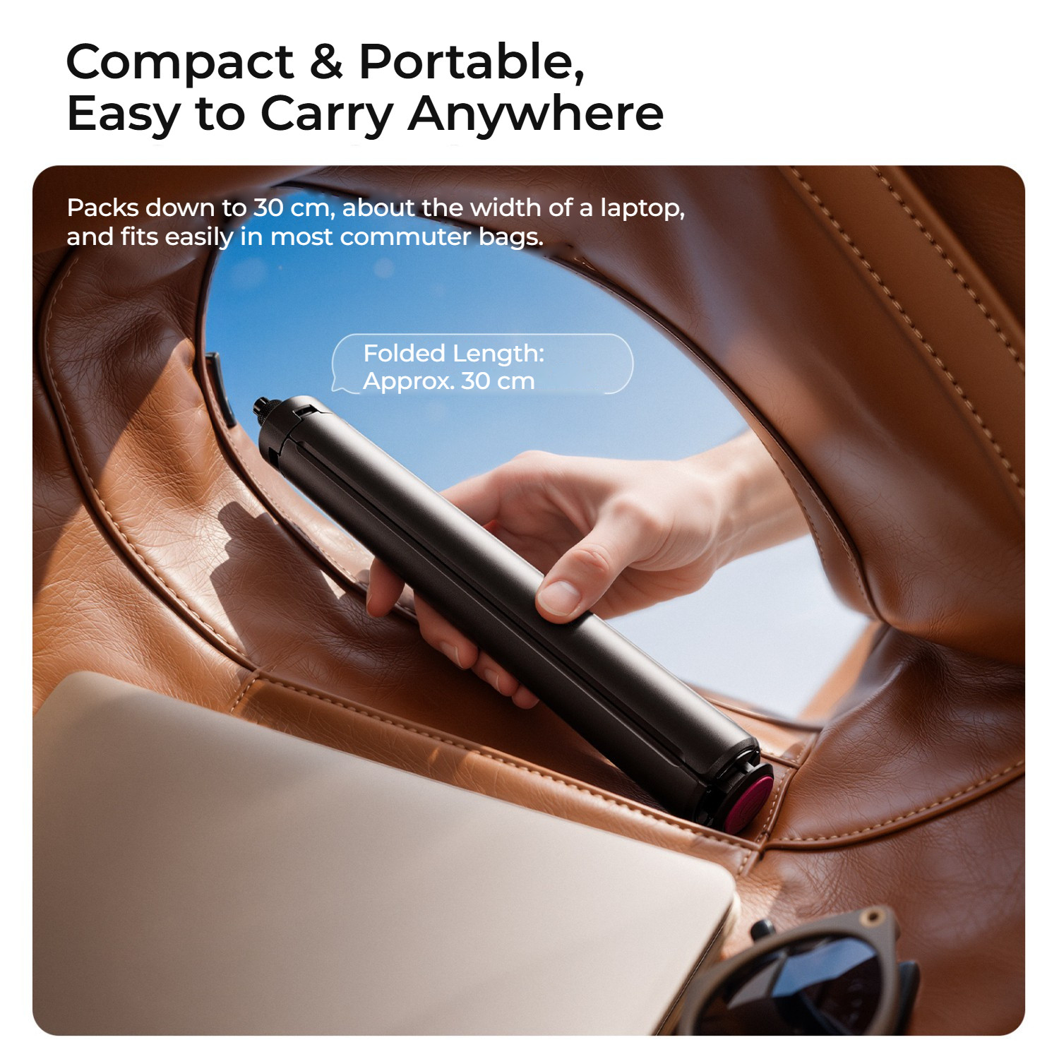 Ulanzi TT91 selfie tyč a stativ – Magnetic lock for transport