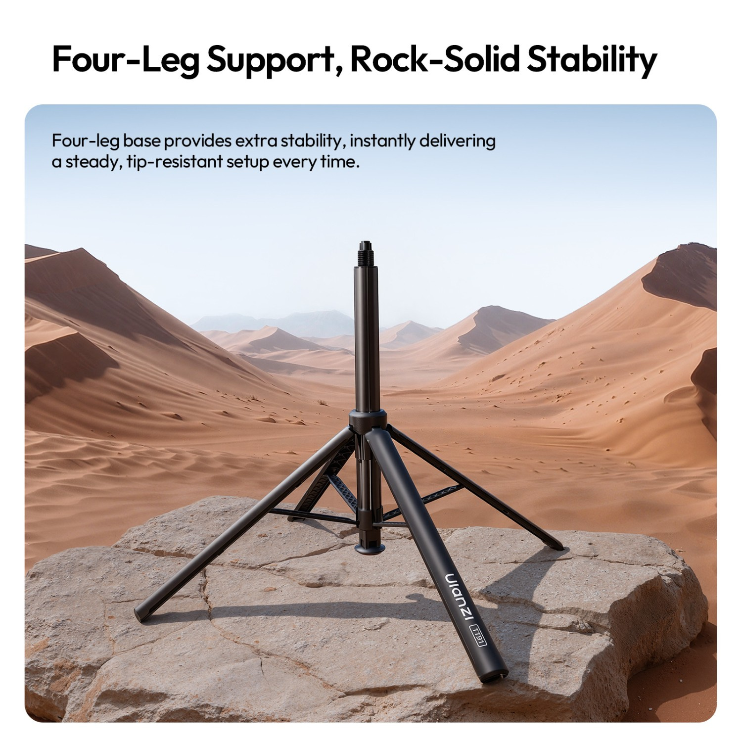 Ulanzi TT91 selfie tyč a stativ – Four legs, solid stance