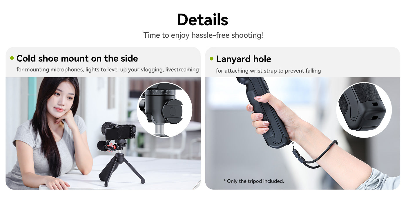 Ulanzi TT38 ClickOpen Tabletop Tripod – Details