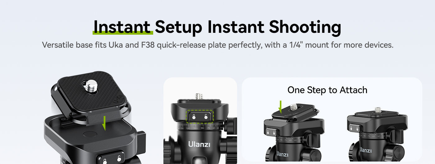 Ulanzi TT38 ClickOpen Tabletop Tripod – Instant setup, instant shooting