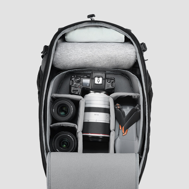Ulanzi TP01 Travel Photography Backpack 25L – An insert for a body and four lenses