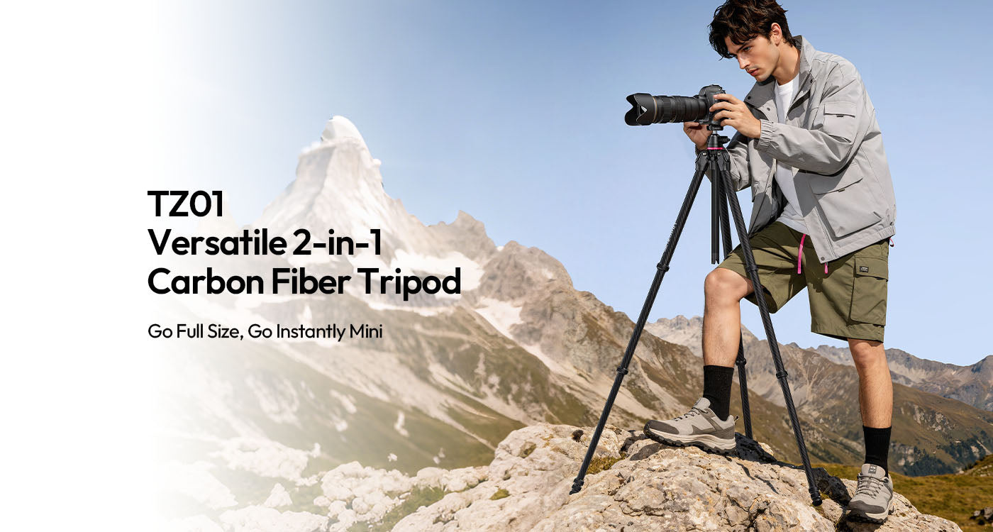 Ulanzi TZ01 Versatile 2-in-1 Carbon Fiber Tripod