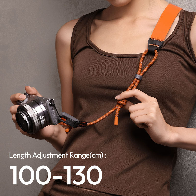 Ulanzi CSS2 U-Snap Camera Shoulder Strap Twilight Orange – Length 100–130 cm