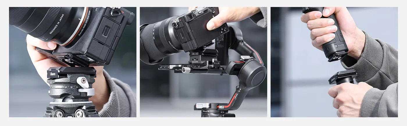 Ulanzi Uka Quick Release Plate and Base Kit – For tripods, gimbals and camera cages