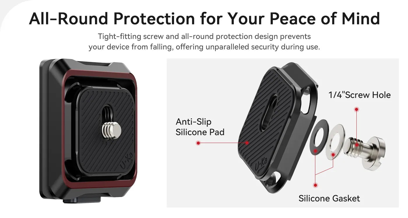 Ulanzi Uka Quick Release Plate and Base Kit – All-round protection