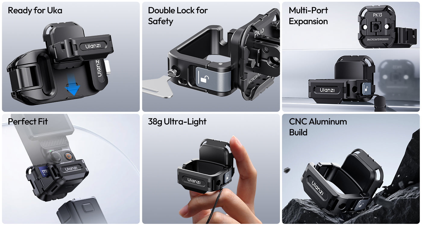 Ulanzi PK13 Uka Expansion Adapter for DJI Osmo Pocket 3 – Everything essential in one place