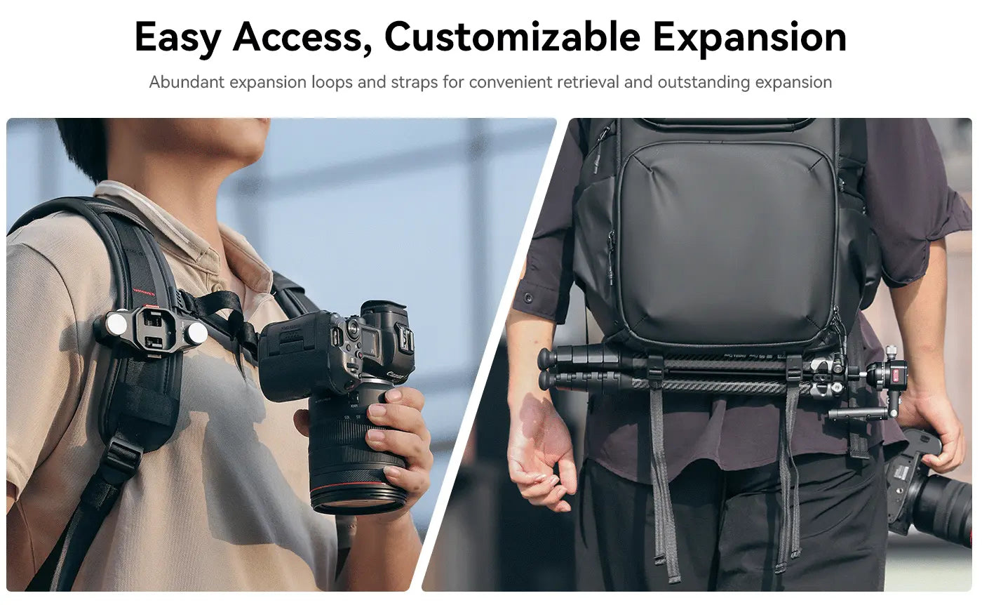 Ulanzi BP10 Hardshell Camera Backpack – Easy access, expandable gear carrying