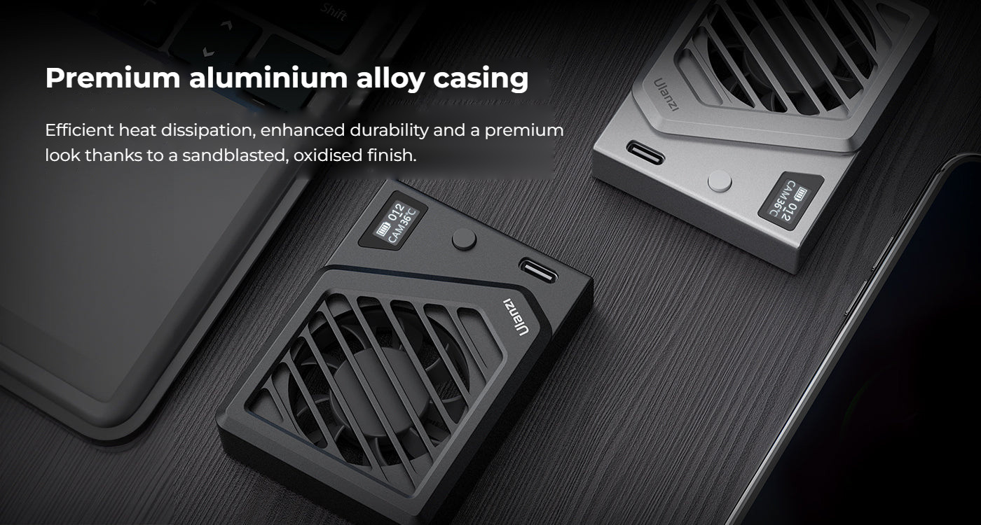 Ulanzi Camera Cooling Fan V3 stříbrný – Aluminium body