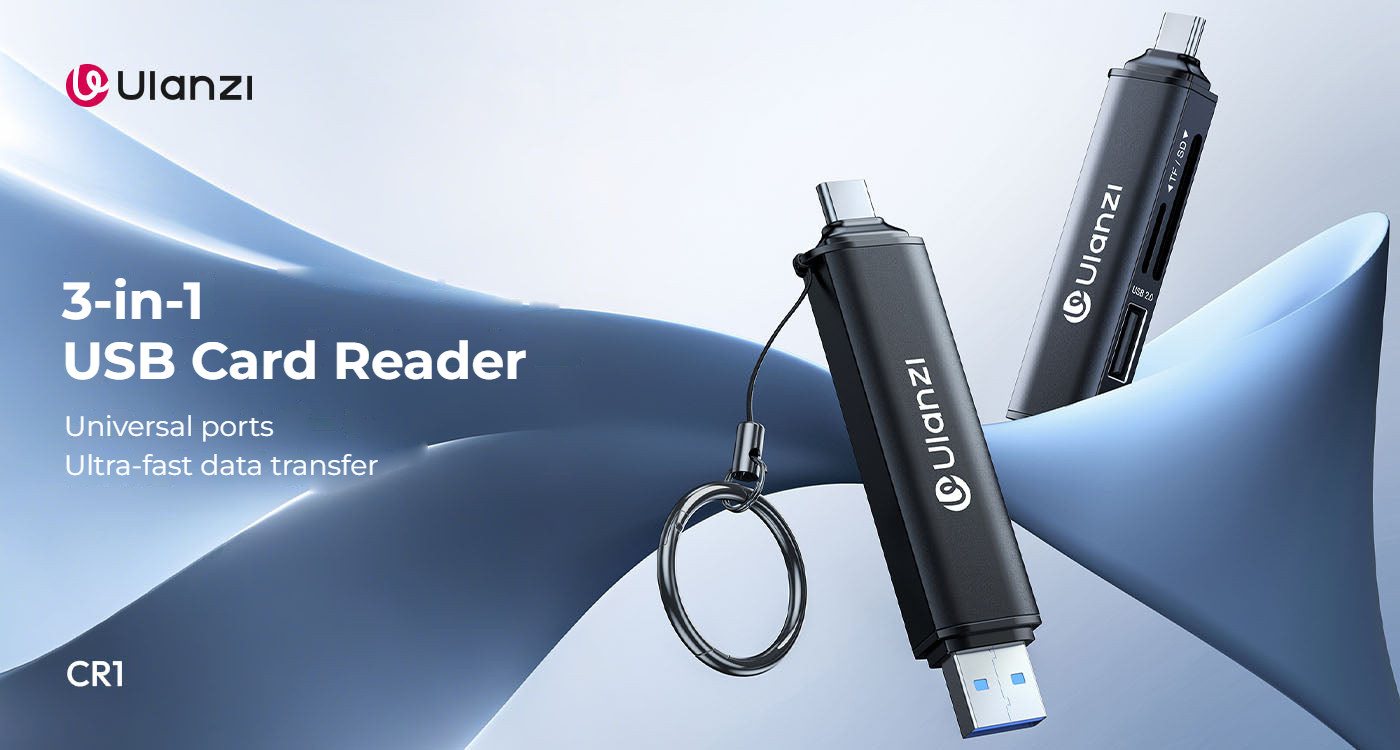 Ulanzi CR1 čtečka karet 3 v 1 s USB-C a USB-A