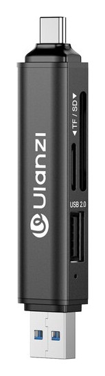 Ulanzi CR1 čtečka karet 3 v 1 s USB-C a USB-A