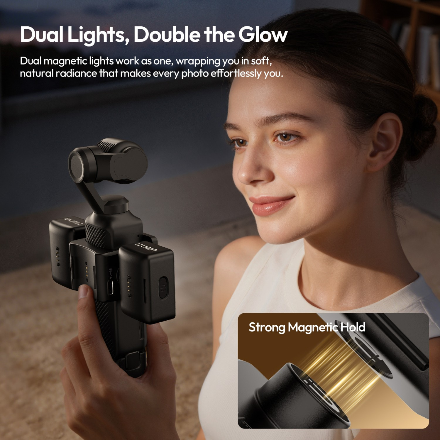 Ulanzi LM06 magnetická světla – Dual lights, double the glow