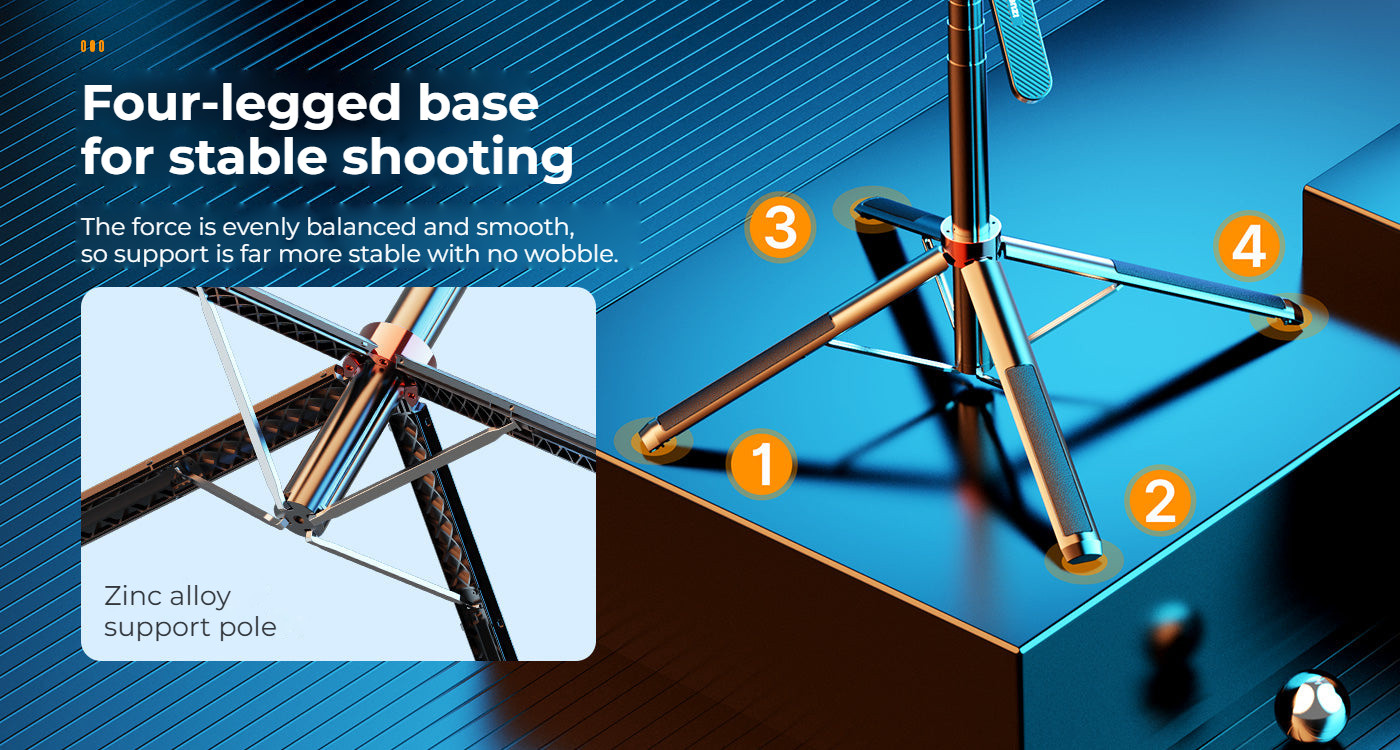 Ulanzi MA09 selfie tyč – Four-legged base for stable shooting