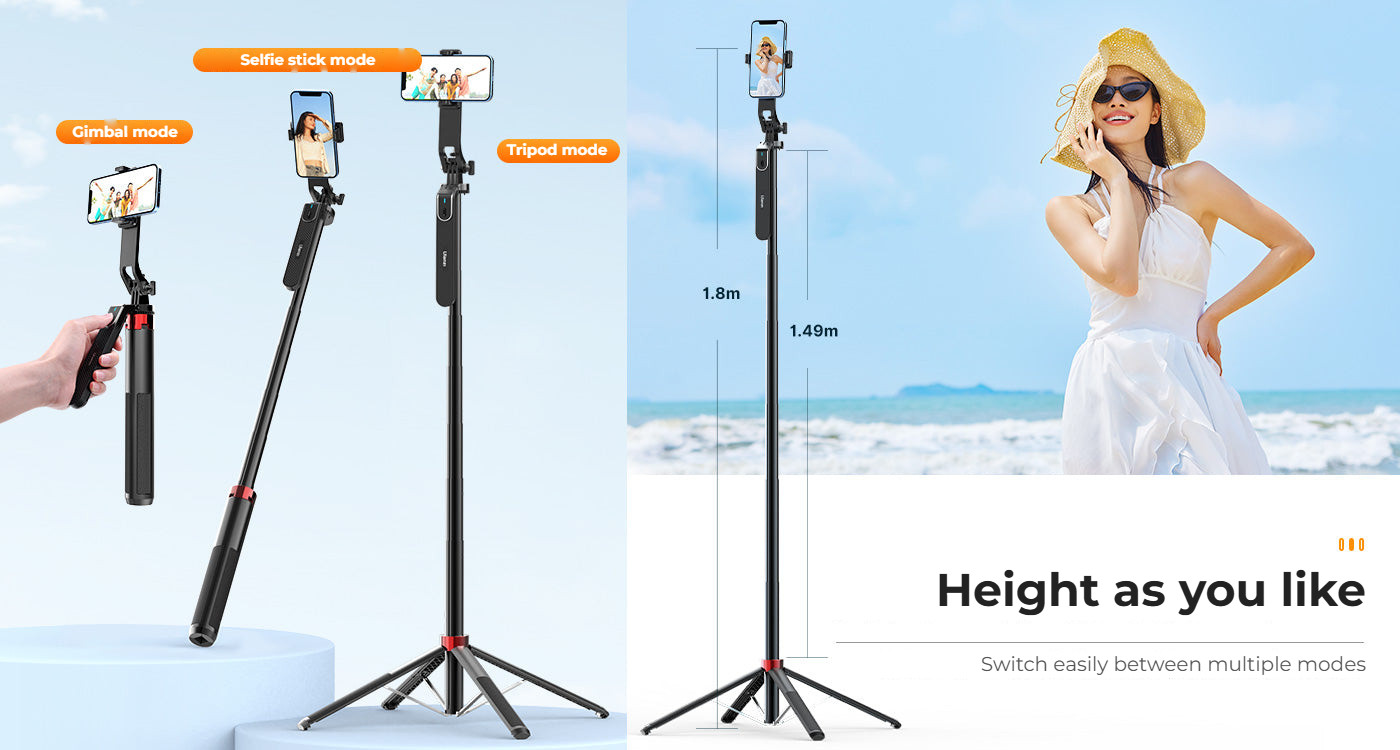 Ulanzi MA09 selfie tyč – Height as you like
