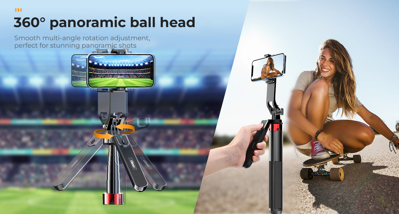 Ulanzi MA09 selfie tyč – 360° ball head