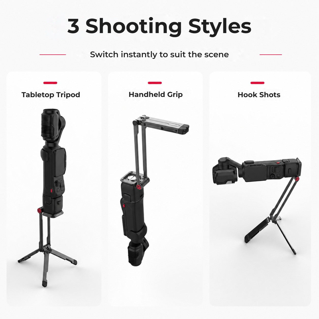 Ulanzi MA66L Black – Three styles for every scene