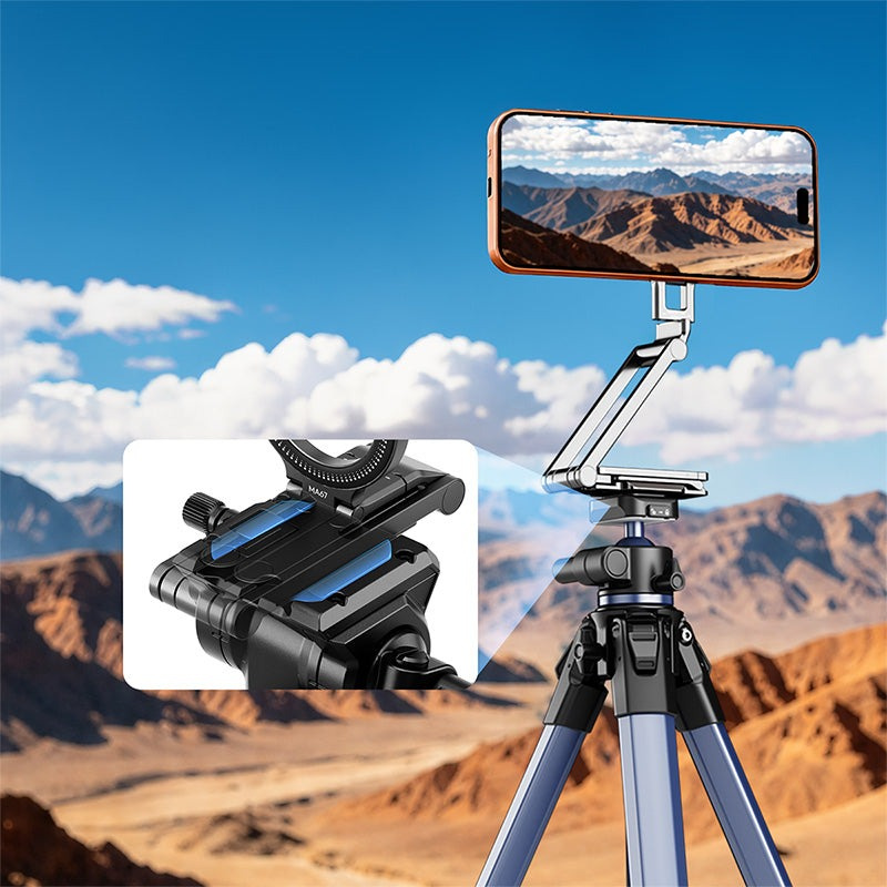 Ulanzi MA67 Silver – On a tripod via thread or Arca