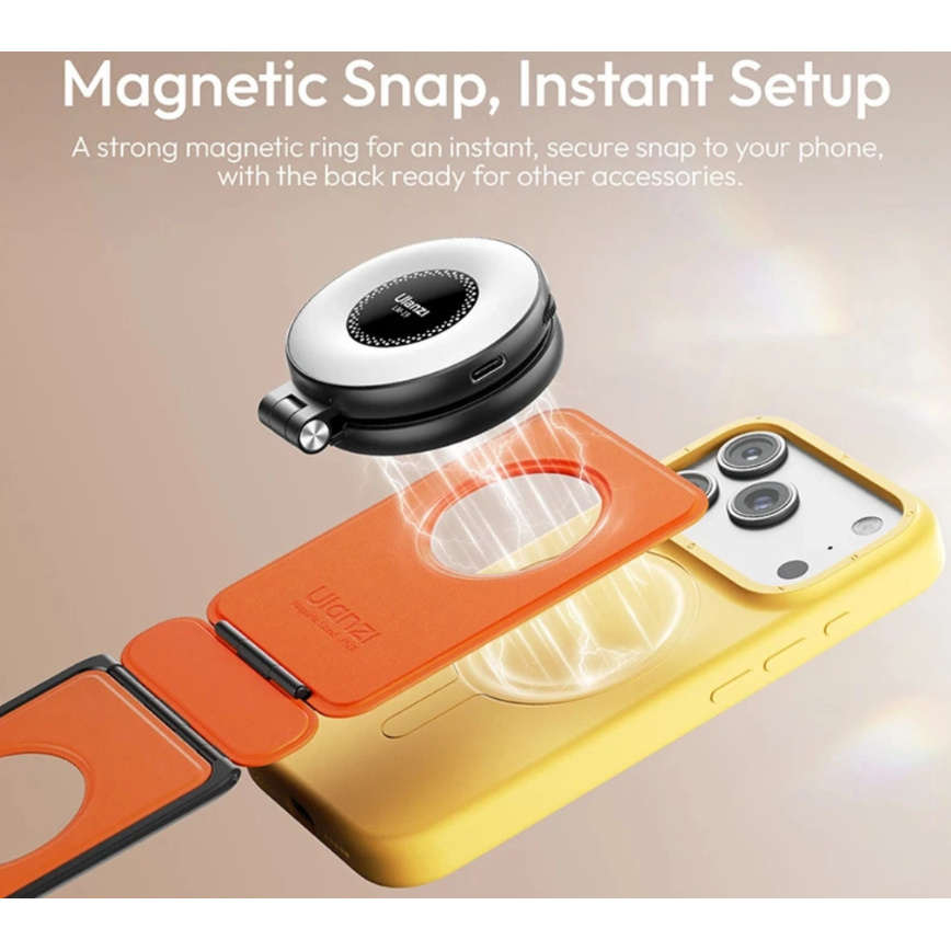 Ulanzi PS01 MagSnap Rose Pink – Magnetic attachment, no clamps