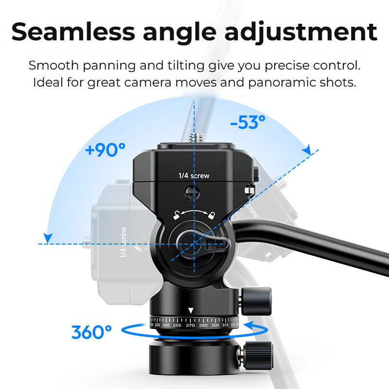 Ulanzi U190 II Uka videohlava – Smooth panning and tilting