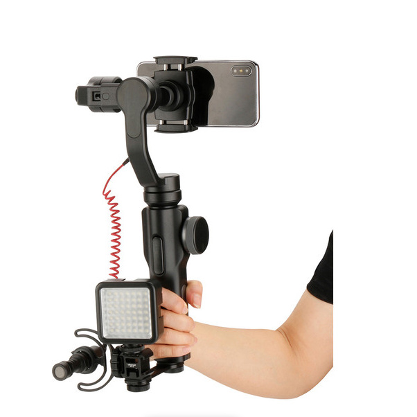 Ulanzi PT-3 trojitý držák cold shoe – Light and microphone for handheld shooting