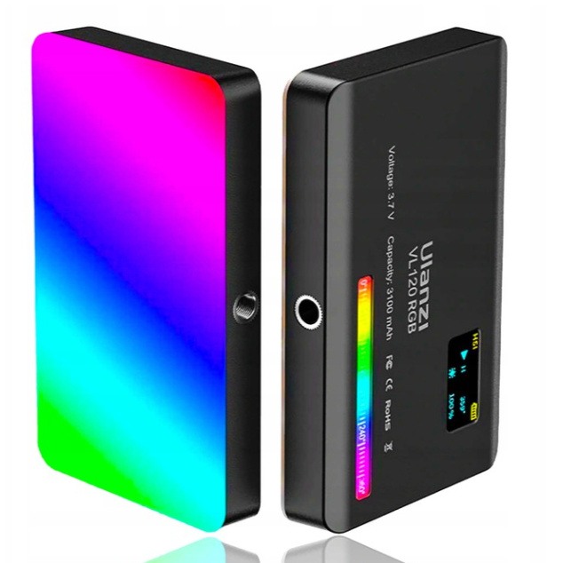 VIJIM VL120 RGB LED světlo – 2500–9000 K and RGB 0–360°