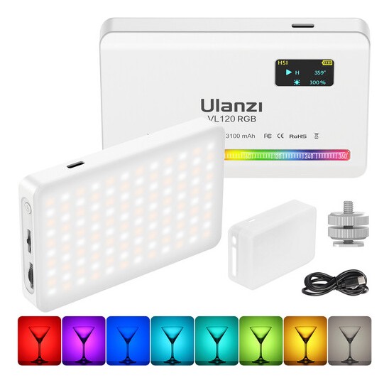 Ulanzi VL120 RGB LED světlo (bílé)