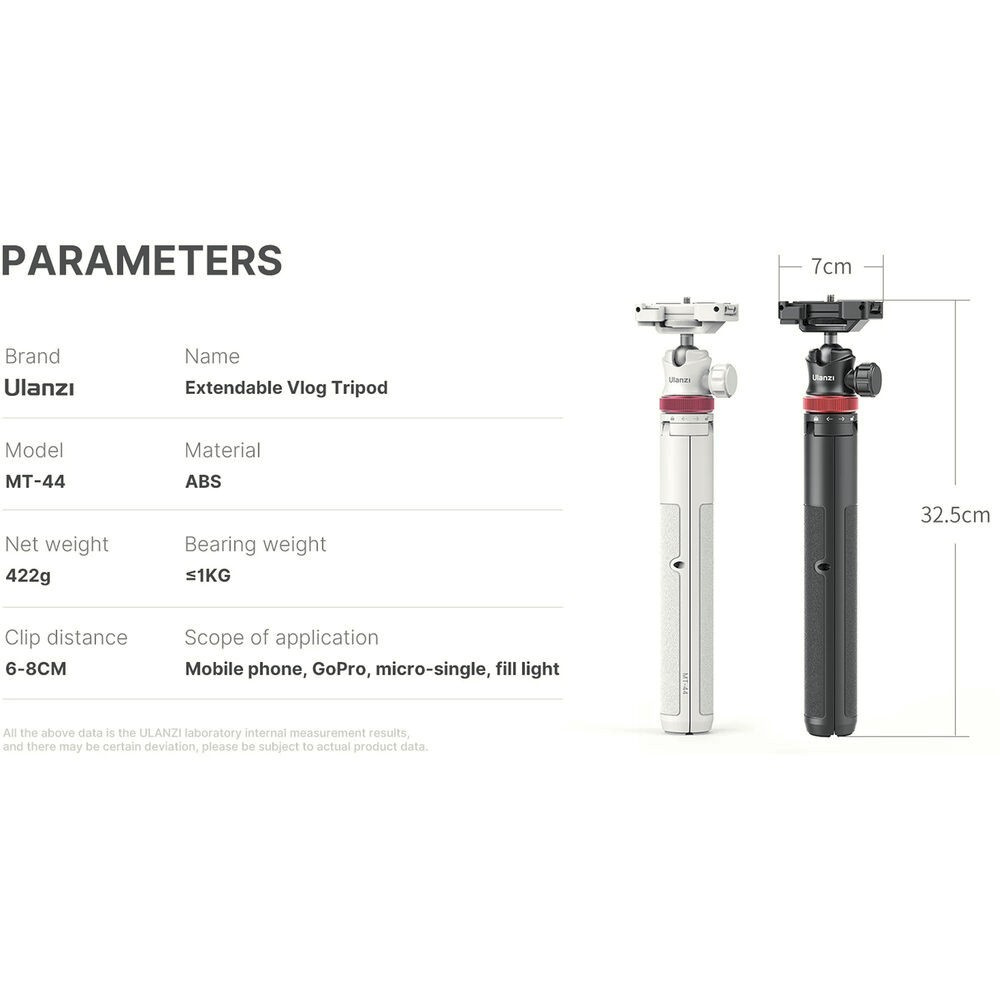 Ulanzi MT-44 V2 bílý – Key specs at a glance