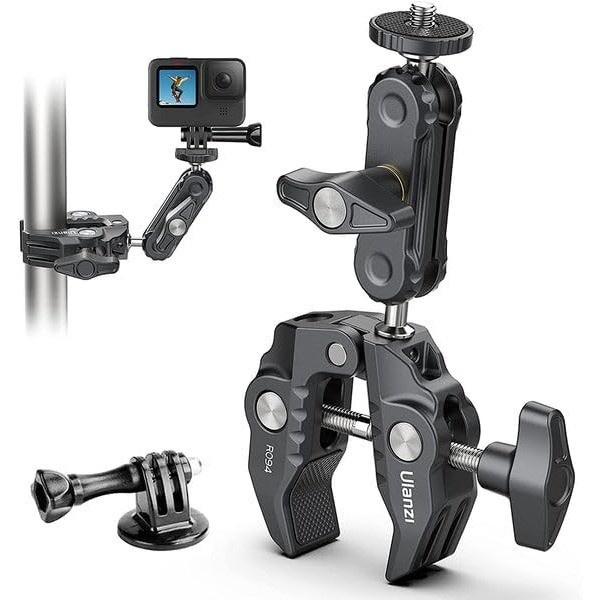 Ulanzi R094 Super Clamp s ramenem – Action camera on a pole