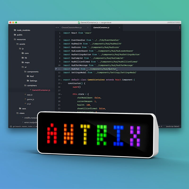 Ulanzi TC001 pixelové hodiny – Awtrix for tinkerers and geeks