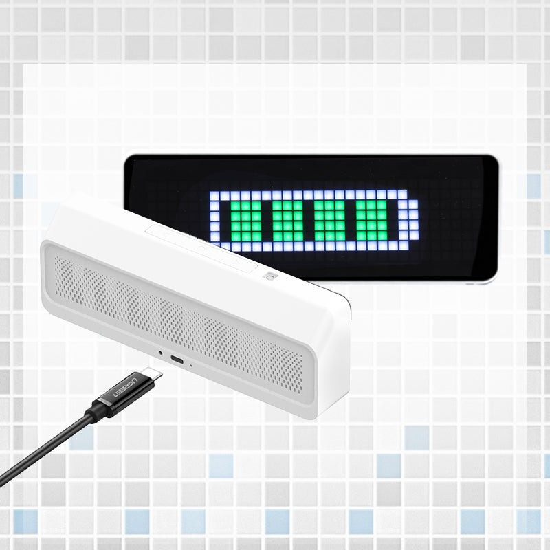 Ulanzi TC001 pixelové hodiny – Dual power with a 5-hour backup battery