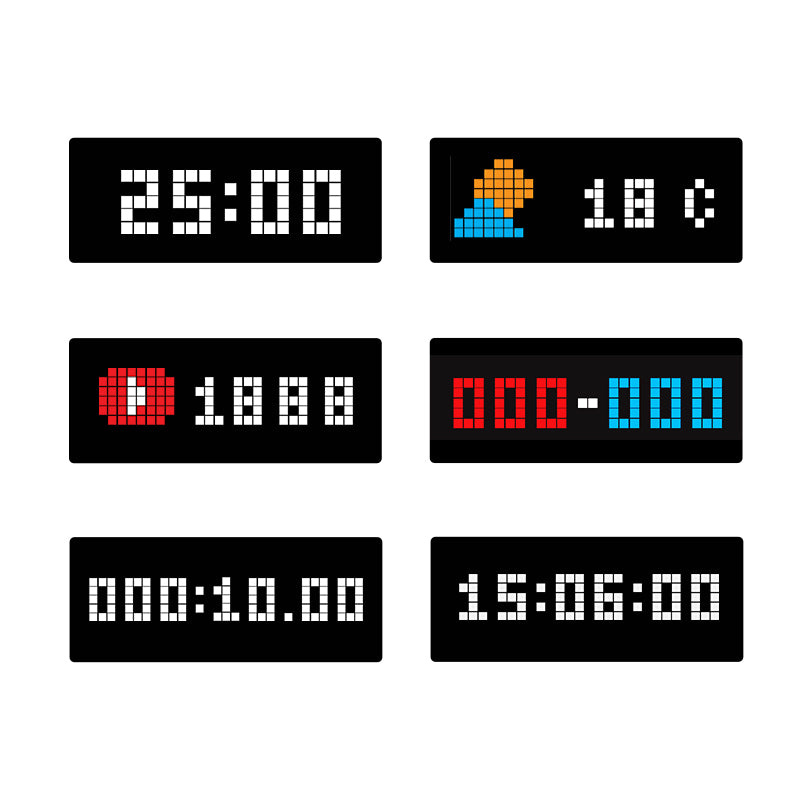 Ulanzi TC001 pixelové hodiny – Time, weather, stopwatch and score