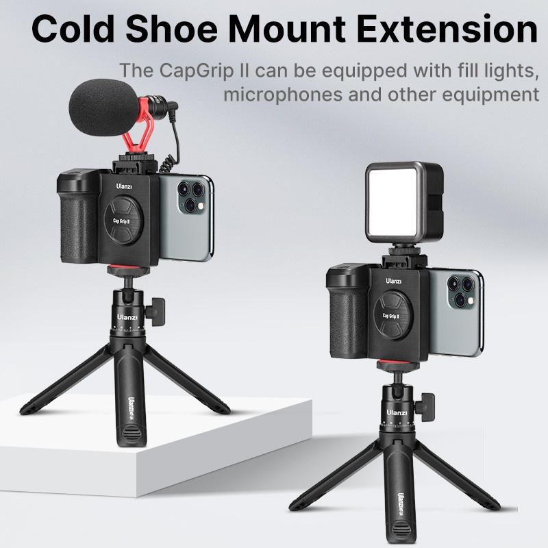 Ulanzi CG01 Bluetooth Smartphone Camera Grip – A cold shoe on top