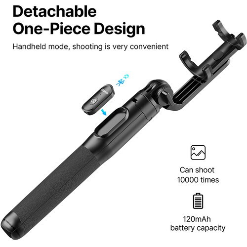 Ulanzi SK-03 selfie tyč a stativ s Bluetooth ovladačem – Detachable Bluetooth remote