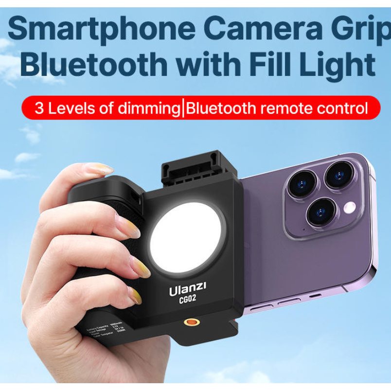 Ulanzi CG-02 Smartphone Camera Grip – Comfortable grip and universal clamp