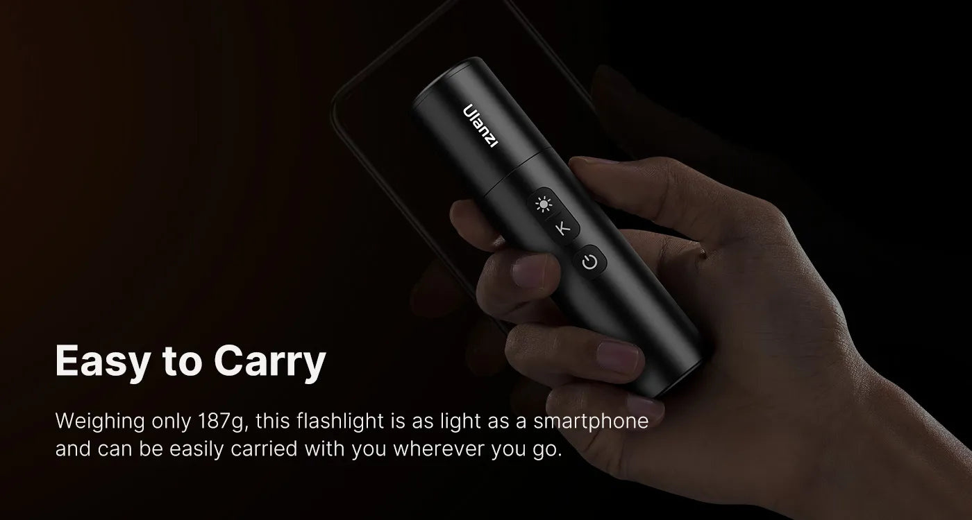 Ulanzi LM07 Videography Flashlight – As light as a smartphone
