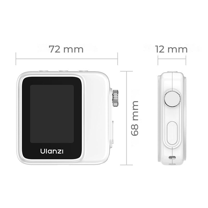 Ulanzi VM02 Wireless Magnetic Selfie Monitor – Compact dimensions