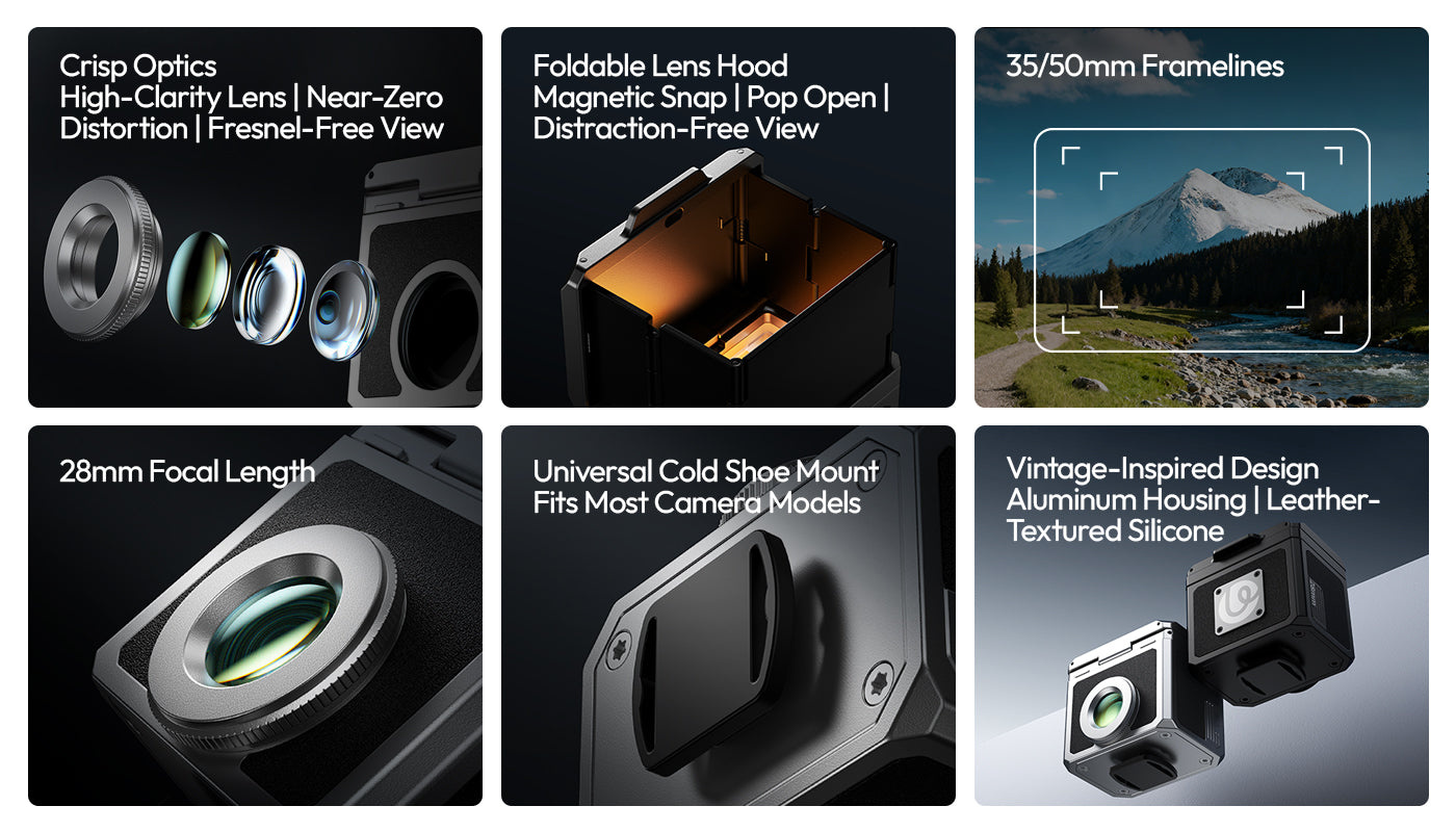 Ulanzi VF01 Waist-Level Viewfinder – Everything essential in one place