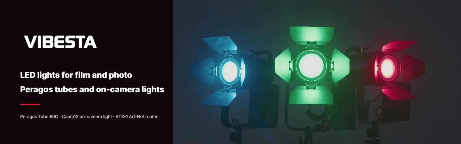 Vibesta – LED tubes and on-camera lights
